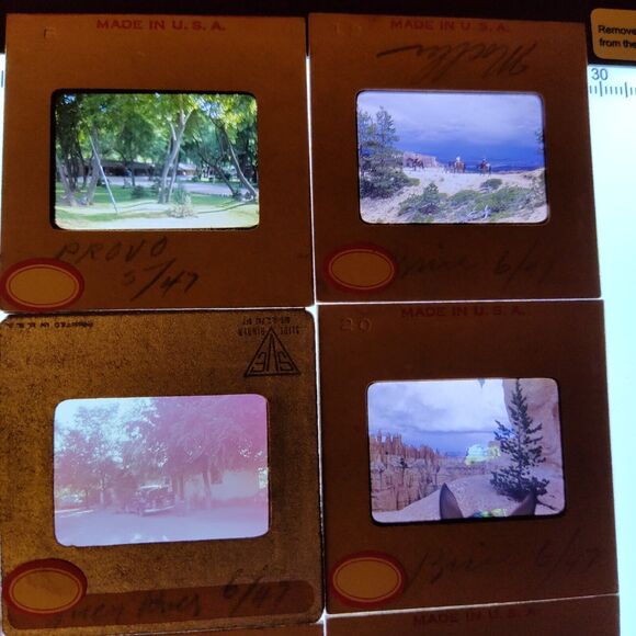 Vtg Utah Parks Slide Lot Grand Canyon, Bryce Canyon, Mines SLC Kodachrome Lot - Picture 8 of 10